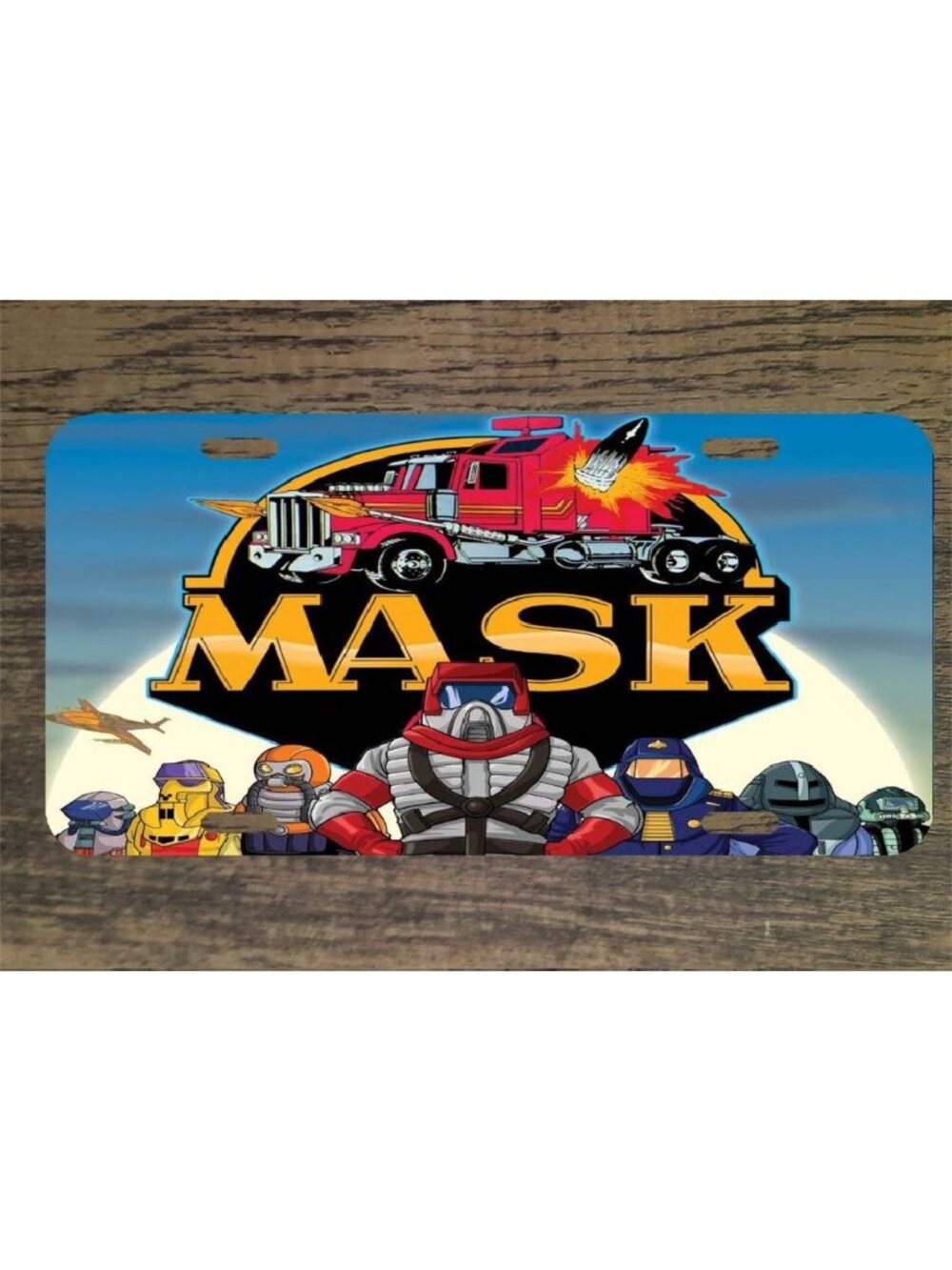 MASK Classic 80s Cartoon 6x12 Custom Mountable Novelty License Plate